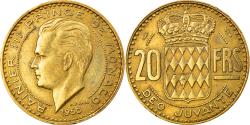 World Coins - Coin, Monaco, Rainier III, 20 Francs, Vingt, 1950, , Aluminum-Bronze