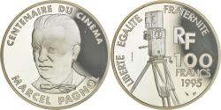 World Coins - Coin, France, Marcel Pagnol, 100 Francs, 1995, Paris, , Silver, KM:1944