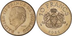 World Coins - Coin, Monaco, Rainier III, 10 Francs, 1981, , Copper-Nickel-Aluminum