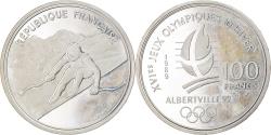 World Coins - Coin, France, albertville 92, 100 Francs, 1989, Proof, , Silver