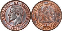 World Coins - Coin, France, Napoleon III, Napoléon III, 10 Centimes, 1865, Paris,