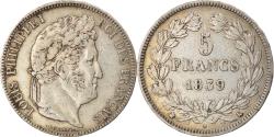 World Coins - Coin, France, Louis-Philippe, 5 Francs, 1839, Bordeaux, , Silver