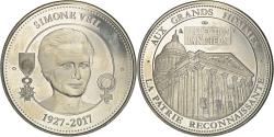 World Coins - France, Medal, Simone Veil, Collection Panthéon, 2017, , Copper-nickel