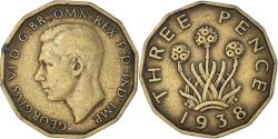 World Coins - Coin, Great Britain, 3 Pence, 1938