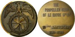 World Coins - France, Medal, Propeller Club des Etats-Unis, Le Havre N°47, 1986,