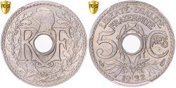 World Coins - France, 5 Centimes, Lindauer, 1932, Paris, Copper-nickel, PCGS,