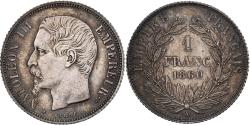 World Coins - France, Napoleon III, 1 Franc, 1860, Paris, Silver, , Gadoury:460