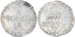 World Coins - Coin, France, Henri III, 1/4 Ecu, 1584, Bayonne, , Silver, Gadoury:494
