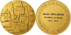 World Coins - France, Medal, Communauté urbaine de Lille, Politics, Society, War, 1977