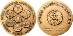 World Coins - France, Medal, Conseil Général du Bas-Rhin, Bronze,