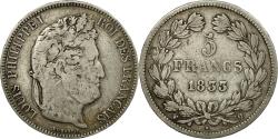 World Coins - Coin, France, Louis-Philippe, 5 Francs,1833,Perpignan,,Silver,KM 749.11