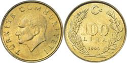 World Coins - Coin, Turkey, 100 Lira, 1990