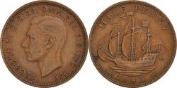 World Coins - Coin, Great Britain, George VI, 1/2 Penny, 1943, , Bronze, KM:844