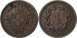 World Coins - Switzerland, Rappen, 1907, Bern, Bronze, , KM:3