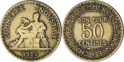 World Coins - France, Chambre de commerce, 50 Centimes, 1929, Paris,