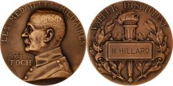 World Coins - France, Medal, Maréchal Foch, Médailles Militaires, Bronze, Prud'homme.G