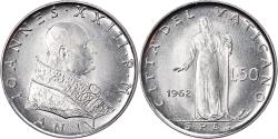World Coins - Coin, VATICAN CITY, John XXIII, 50 Lire, 1962, Roma, , Stainless Steel