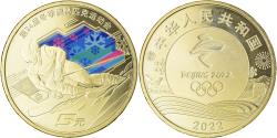 World Coins - Coin, China, 5 Yüan, 2022, Colorized.JO DE PÉKIN, , laiton