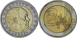 World Coins - Monaco, Rainier III, 2 Euro, 2002, Paris, , Bi-Metallic, Gadoury:MC179