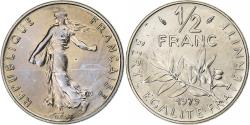 World Coins - France, 1/2 Franc, Semeuse, 1979, MDP, série FDC, Nickel,