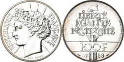 World Coins - Coin, France, Fraternité, 100 Francs, 1988, , Silver, KM:966