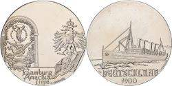 World Coins - France, Medal, Les Grands Transatlantiques, Deutschland, Copper-nickel, C.