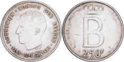 World Coins - Belgium, Baudouin I, 250 Francs, 250 Frank, Undated (1976), Brussels, Silver