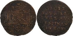 World Coins - Spanish Netherlands, Token, Philip II, Bureau des Finances, 1581, Copper