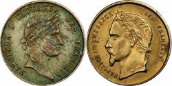 World Coins - France, Token, Napoléon Ier, Napoléon III, Empereurs, Brass,