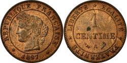 World Coins - Coin, France, Cérès, Centime, 1897, Paris, , Bronze, Gadoury:88