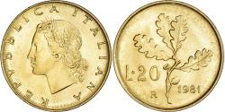 World Coins - Coin, Italy, 20 Lire, 1981, Rome, , Aluminum-Bronze, KM:97.2