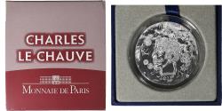 World Coins - France, 10 Euro, Monnaie de Paris, Charles le Chauve, 2011, Paris, Silver