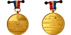 World Coins - France, Medal, Ascension en Ballon Captif à Vapeur, Panorama de Paris, 1878