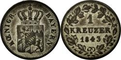 World Coins - Coin, German States, BAVARIA, Maximilian IV, Josef, Kreuzer, 1843, Munich