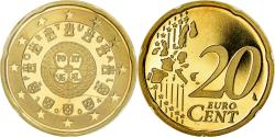 World Coins - Portugal, 20 Euro Cent, 2004, BE, , Brass, KM:744