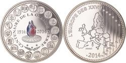 World Coins - France, Medal, L'Europe des XXVIII, Centenaire de la Grande Guerre, Politics