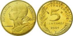 World Coins - Coin, France, Marianne, 5 Centimes, 2001, Paris, BE, , Aluminum-Bronze