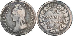 World Coins - Coin, France, 1 Décime, AN 5, Paris, Modification du 2 décimes,