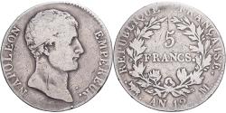 World Coins - France, Napoleon I, 5 Francs, An 12 (1804), Toulouse, Silver,