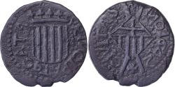 World Coins - Principality of Catalonia, Seiseno, 1642, Manresa, Guerra dels Segadors, Copper