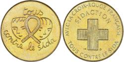 World Coins - France, Token, Tourist Token, Croix Rouge Française, Sidaction, Arts & Culture
