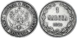World Coins - Coin, Finland, Alexander III, Markka, 1890, Helsinki, , Silver, KM:3.2