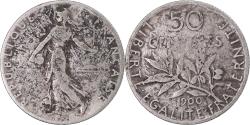 World Coins - Coin, France, Semeuse, 50 Centimes, 1900, Paris, AU(50-53), Silver, KM:854