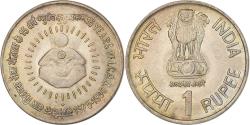 World Coins - India, Rupee, 1990, Bombay, Copper-nickel, , KM:86