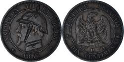 World Coins - Coin, France, Napoleon III, 10 Centimes, 1856 ( 1871 ), Rouen, Satirique