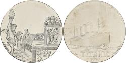 World Coins - France, Medal, Titanic, Copper-nickel, C. Gondard,