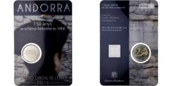 World Coins - Andorra, 2 Euro, Réforme de 1866, BU, 2016, Madrid, Bi-Metallic,
