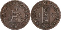 World Coins - French Indochina, Cent, 1885, Paris, Bronze, , KM:1