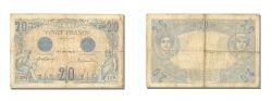 World Coins - France, 20 Francs, 20 F 1905-1913 ''Bleu'', 1913, KM #68b, 1913-01-09,...
