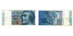 World Coins - Banknote, Switzerland, 20 Franken, 1983, KM:55e, VF(20-25)
